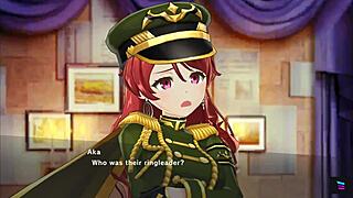 redhead babe in magicami rides cowgirl style with big tits bouncing in anime hentai as vampire all grown up