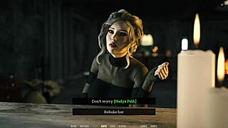 Curvy stepaunt flaunts massive tits and huge outfit in sexy 3D game with big cock teen action