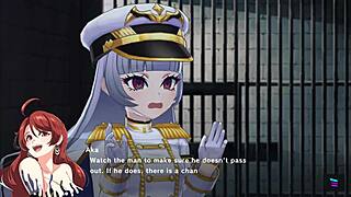 redhead babe in magicami rides cowgirl style with big tits bouncing in anime hentai as vampire all grown up