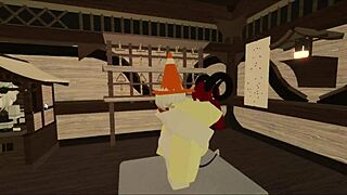 Demon Whore Takes Rough Assfucking Doggystyle from Futanari Rider