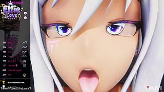 Double penetration action with Ahegao and reality webcam