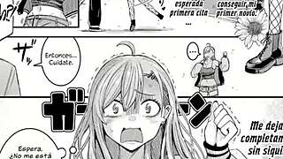 Beautiful adult step-sister with large breast and curvaceous behind in animated hentai
