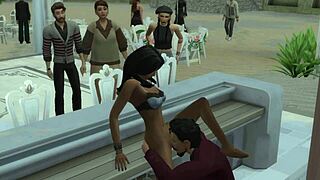 Wild wedding afterparty turns sensual