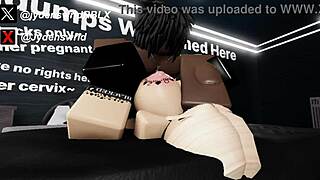 cute blonde slut ravaged by bbc in roblox game