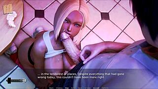 Exploring the academy in this game anime adventure.