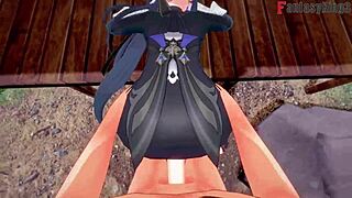 Wow, Clorinde's ahegao face while fucking hard in this fantasy POV manga scene!