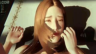Interracial passion in animated 3D