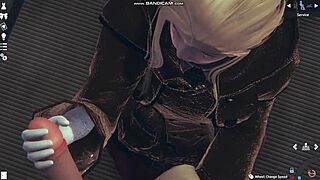 Honey Select 2 game features blonde in sexy lingerie