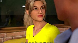 Manga style porn game with office setting