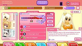 Nutaku crush crush moist and uncensored gameplay part 5 with cute blonde big tits fantasy