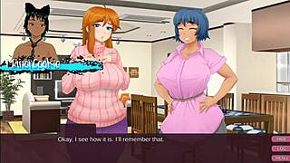 Milfs amanda and marisa share handjob and kiss