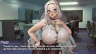 my succubus boss ep1 got me hooked on her big tits...