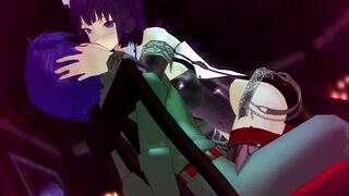 Girl b hero scenes - part 2 shisen 2 contrast cute game animations with hentai heroes.