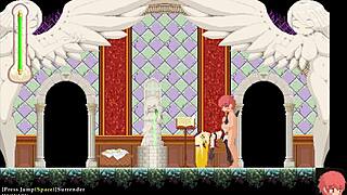 Big Tits Femdom Handjob and Rough Blowjob Dominate in Castle of Temptations Playthrough All Scenes