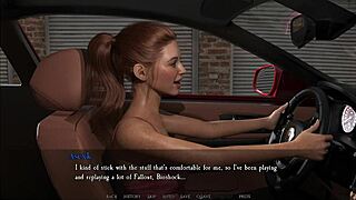 3D visual novel with lesbian content - Watched by roommate