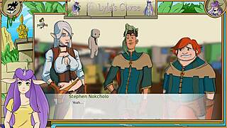 Busty elf maiden in cartoon porn