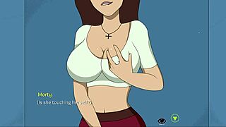 Tricia’s big tits bounce during a BJ and a hot scene from Rick and Morty