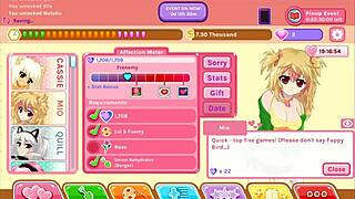 Nutaku crush crush moist and uncensored gameplay part 5 with cute blonde big tits fantasy