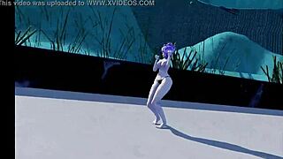 feeling crazy with mmd r18 marine deep blue strip