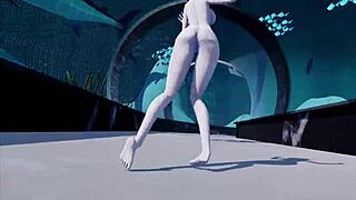 feeling crazy with mmd r18 marine deep blue strip