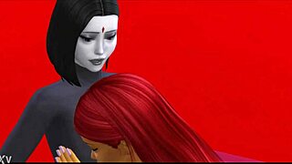 Hey, wanna join Raven and Starfire for a Titan threesome?