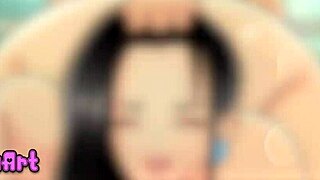 Nico Robin's sensual desires fulfilled in a steamy scene