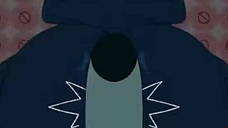 Sexy cartoon, oh man, with cute anime blowjob action, yeah...