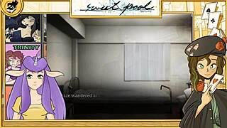 Sweet Pool Yaoi Uncensored Game Part 2: Blonde Studs by the Pool.