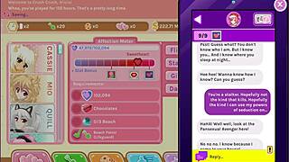 Nutaku Crush Crush Moist And Uncensored Part 8 Shows Cute Blonde Teen With Big Ass Getting Wet In Fantasy Game!