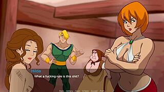 Let's play if you dare with Hilda. Busty mature game action with sexy giant boobs outfit.