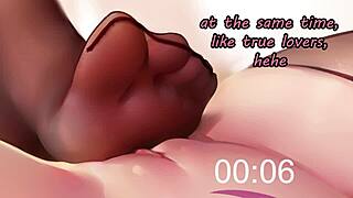 Pés de Anime JOI Com Yae Miko e Raiden Ei Femdom Pés Edging Humilhação