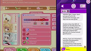 Nutaku Crush Crush Moist And Uncensored Part 8 Shows Cute Blonde Teen With Big Ass Getting Wet In Fantasy Game!