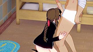 Hentai sex with a bad guy and an Aerith copy