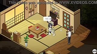 Hood stripper friend in old and young hentai scene