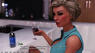 3D game with busty redhead