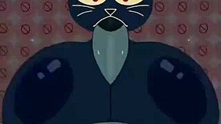 Sexy cartoon, oh man, with cute anime blowjob action, yeah...