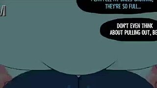 Sexy cartoon, oh man, with cute anime blowjob action, yeah...