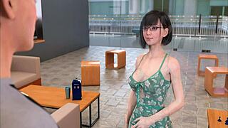 Hentai game action with a young and innocent girl named Chloe
