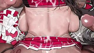 Cheerleader Gets Pounded in Steamy Hentai Action
