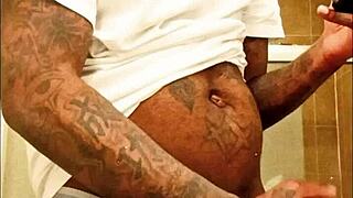 Youngstarbrazy's massive member erupts watching hentai 3D