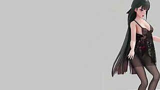 Raiden Mei’s captivating striptease inHonkai: Impact 2.R18
