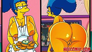 Simpsons and friends in hot game action with MILFs
