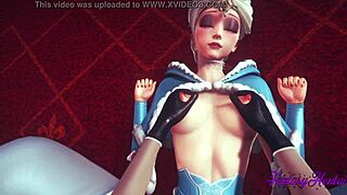 Frozen 3D Hentai - Elsa gets intimate and wild