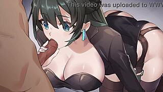 saku covert agent scene, that blowjob drives me wild with cum