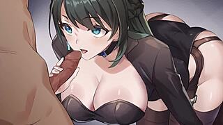 saku covert agent scene, that blowjob drives me wild with cum