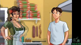 Italian girl makes delicious pizzas in steamy anthem