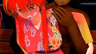 why is vanessa veren outdoor in yukata looking so sexy in this hentai?