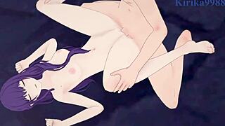 Oh man, Asahina Mafuyu with hair down and Shiraishi An going at intense sex in Project Sekai 😍