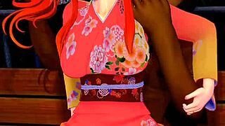 Kenapa Vanessa Veren outdoor pakai yukata kelihatan seksi banget di hentai ini?