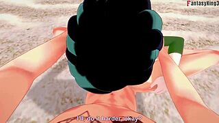 Gwen Fucking Hard On Beach In Free POV Fantasy!